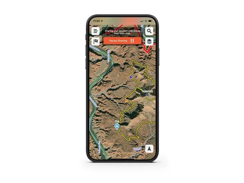 ФУНКЦІЯ GROUP RIDE MOBILE